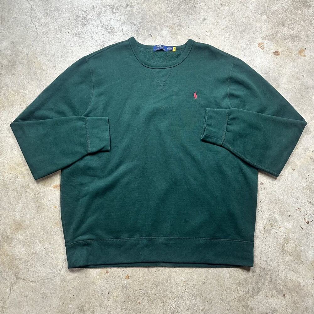 Pine Green Polo Ralph Lauren Sweatshirt Crewneck Size XXL
